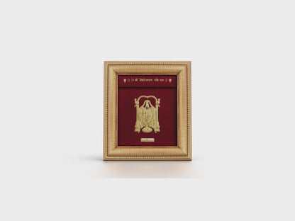 Tirupati Balaji Gold frame for home temple and gifting.