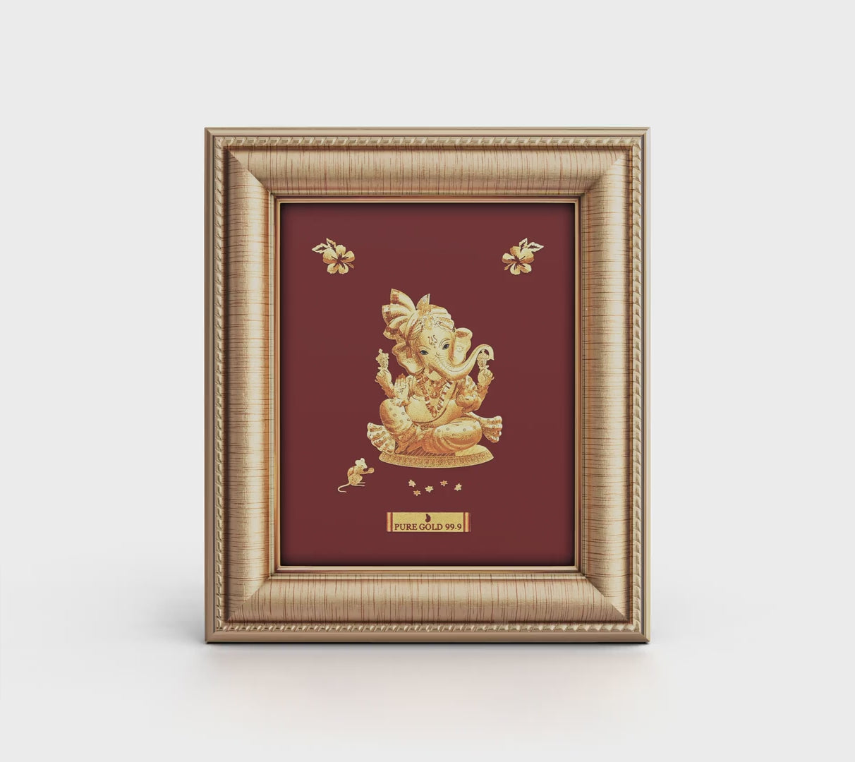 Prima Art Lord Haridra 24K Gold Sheet Artwork Frame best for festival and corporate gifting 