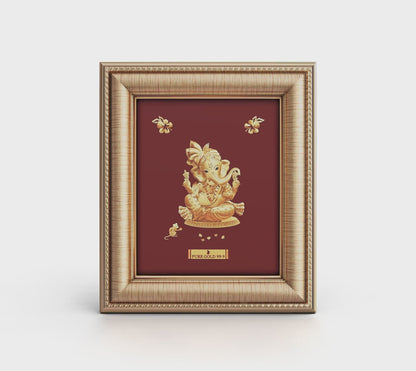 Prima Art Lord Haridra 24K Gold Sheet Artwork Frame best for festival and corporate gifting 