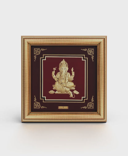 premium Lord Ganesha gold frame for Diwali gifting