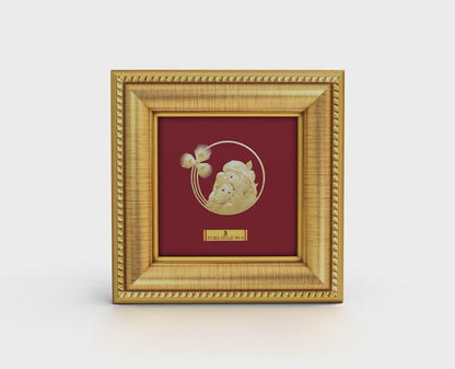 24K gold Radha Krishna artwork in premium frame – perfect for home decor and gifting.