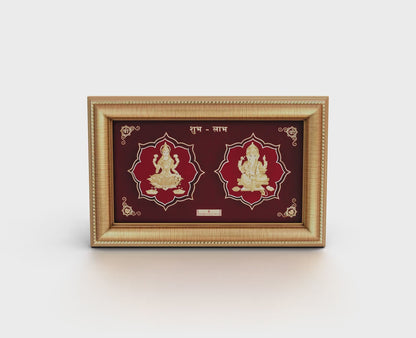 Laxmi Ganesh wall frame for housewarming gift and home temple
