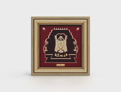 God balaji 24k gold frame. Perfect for house warming gifts , home decor , perfect wall mount balaji frame and table top .