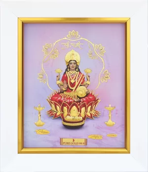 Prima Art Shree Laxmi 24K Pure Gold Artwork (s7)